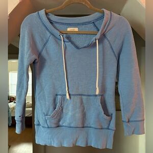 Aerie Blue Hoodie with front pockets